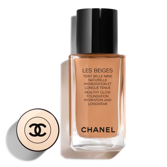 NIB- B110 CHANEL Les Beiges Healthy Glow Foundation Hydration Longwear 1 Fl. OZ - Picture 3 of 4